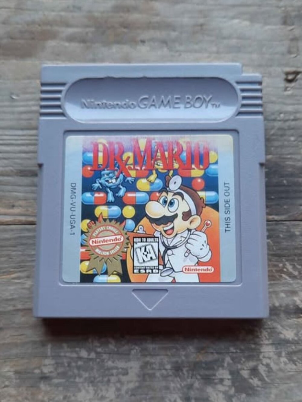 Dr. Mario Nintendo Gameboy Cartridge Game 1990
